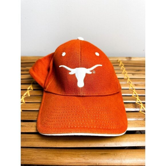 Signatures Texas Longhorns Adjustable Baseball Cap Hat Mens Orange - Picture 1 of 6